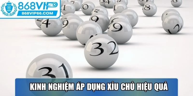 Kinh nghiệm để áp dụng xỉu chủ là gì trong xổ số